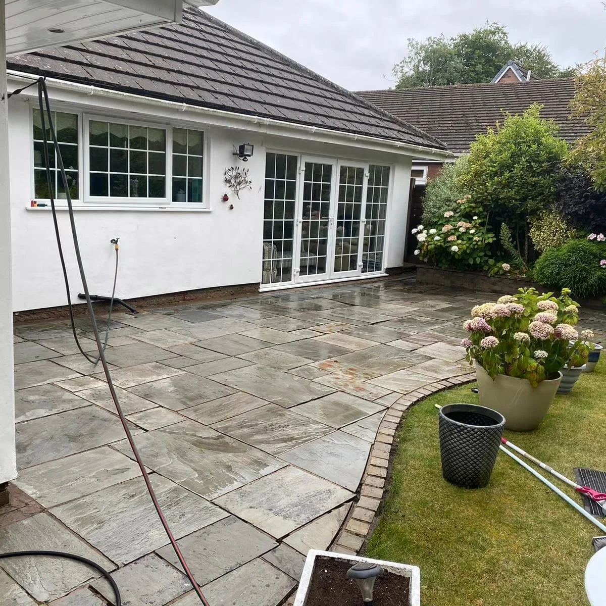 Patio after cleaning