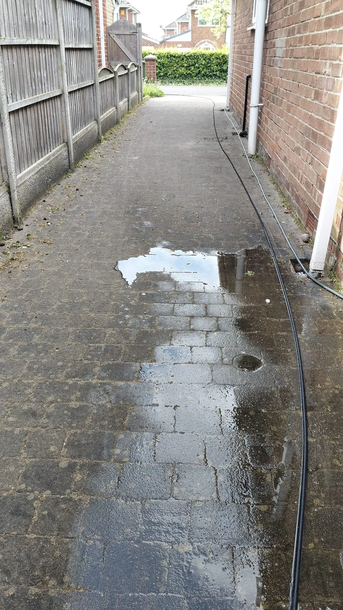 Driveway Cleaning before